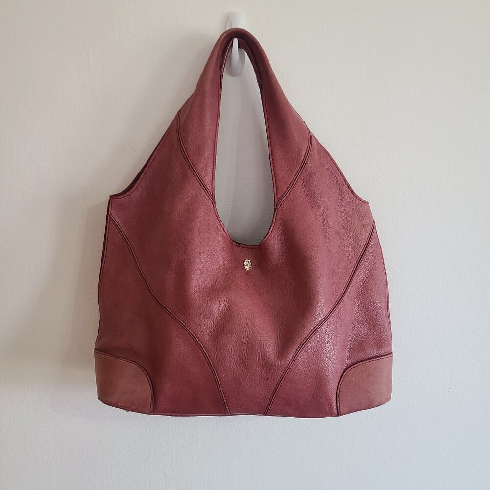 Helen Kaminski Handbag Pink Pebbled Leather Hobo Shoulder Bag